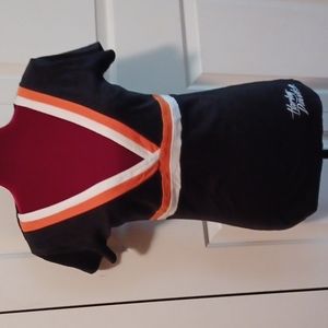 Harley-Davidson Black Orange White V-Neck Top - M